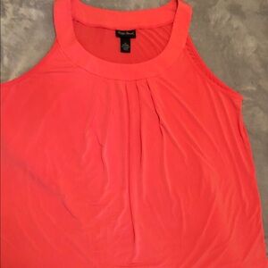 Maggie Barnes Coral Sleeveless Top